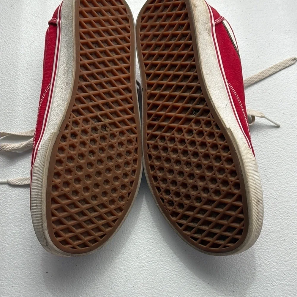 Vans women’s Red‎ Sneakers with White Details